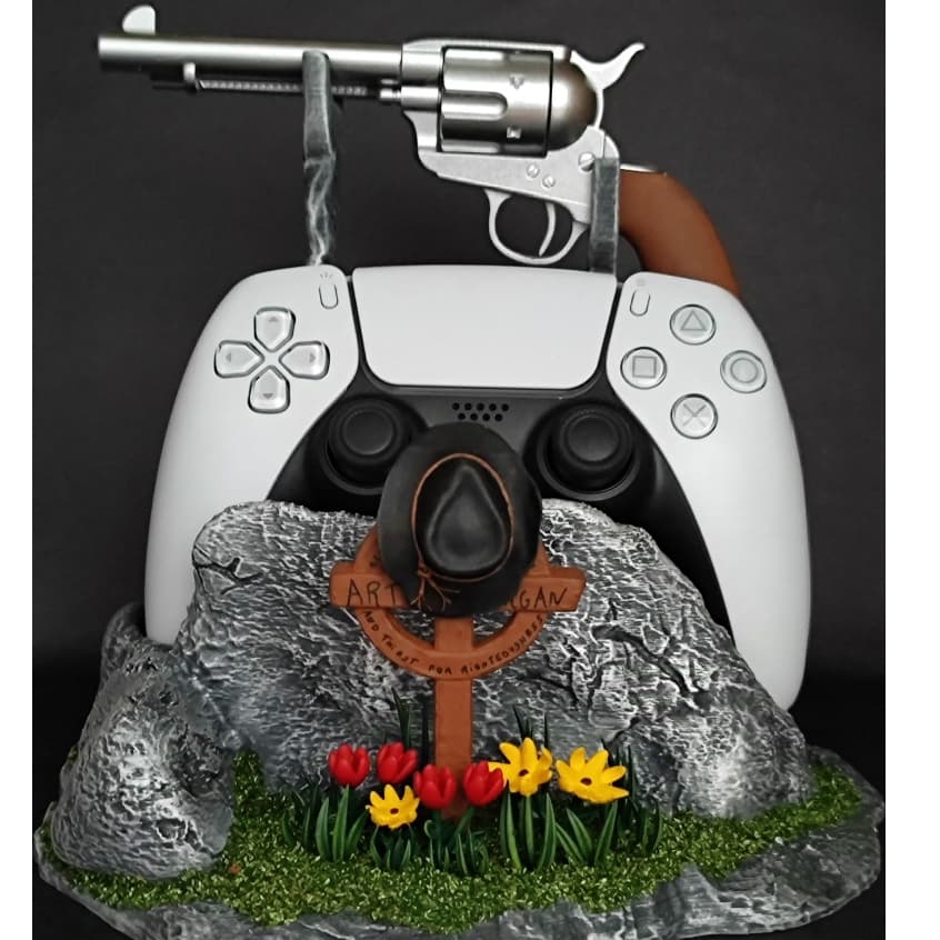Red Dead redemption Diorama  Honra Alta Suporte para  Controle do PS5 XBOX PS4