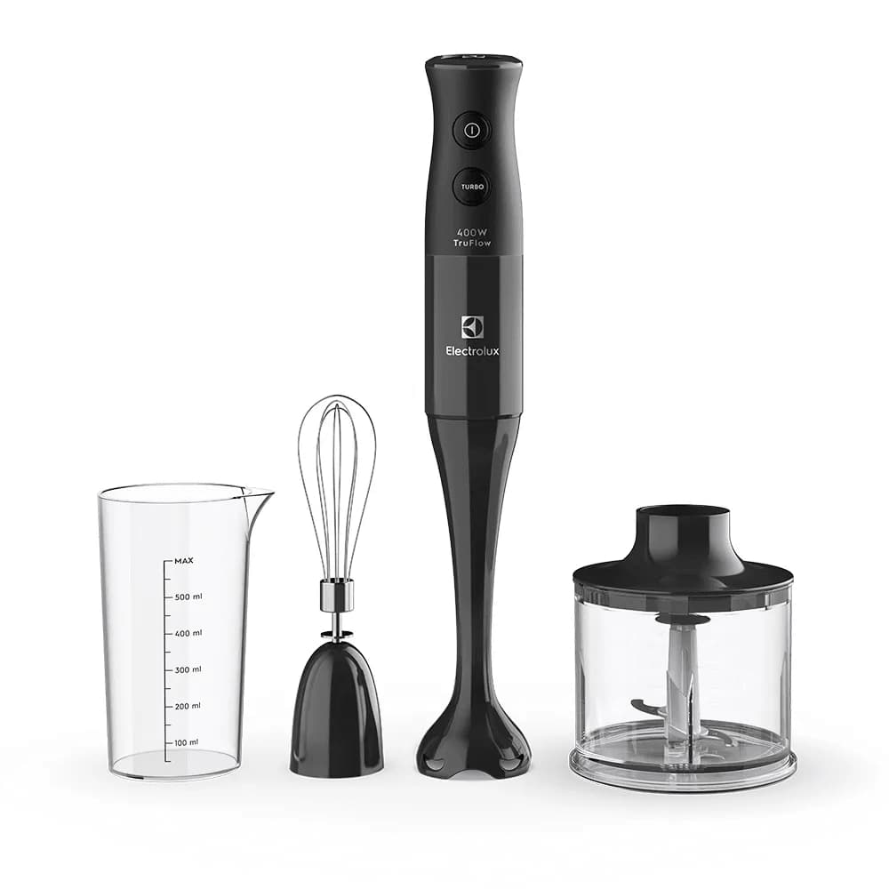 Mixer 3 em 1 Electrolux Preto 400W com Tecnologia TruFlow (EIB10) - 127V