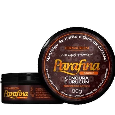 Parafina Bronzeadora Cenoura e Urucum 80g - Dermacream
