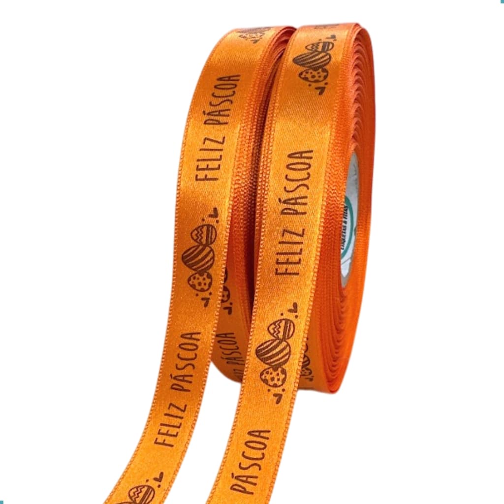 Fita Cetim Comemorativa Feliz Pascoa - Ovinhos