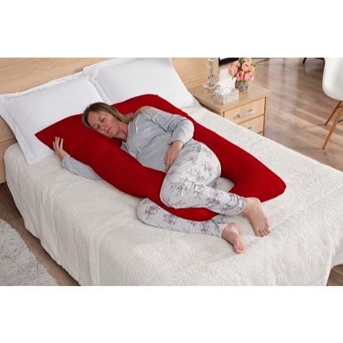 Fronha Travesseiro Gestante Micropercal com ziper 1,20x0,60 Premium