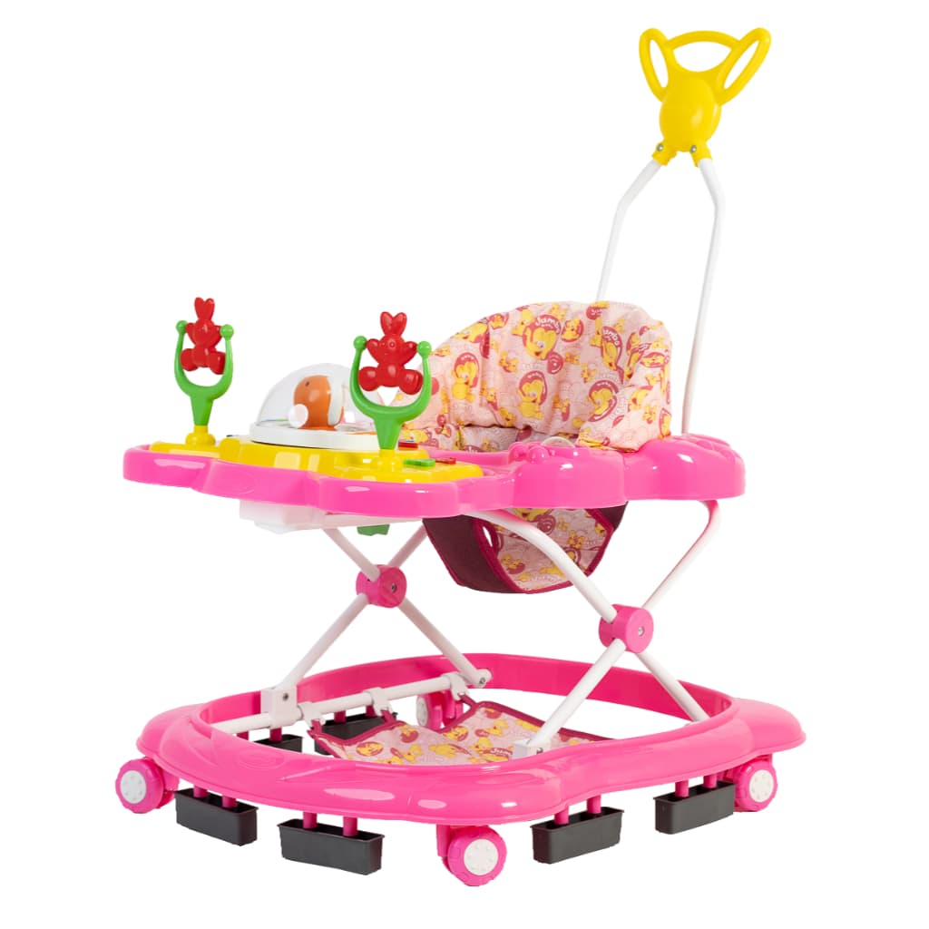 Andador Musical Megaluxo Infantil Rosa Jumbobaby