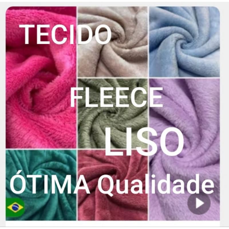 TECIDO FLEECE LISO - GRAMATURA 220g/M2 - 100% POLIÉSTER - 1m x 1,60m
