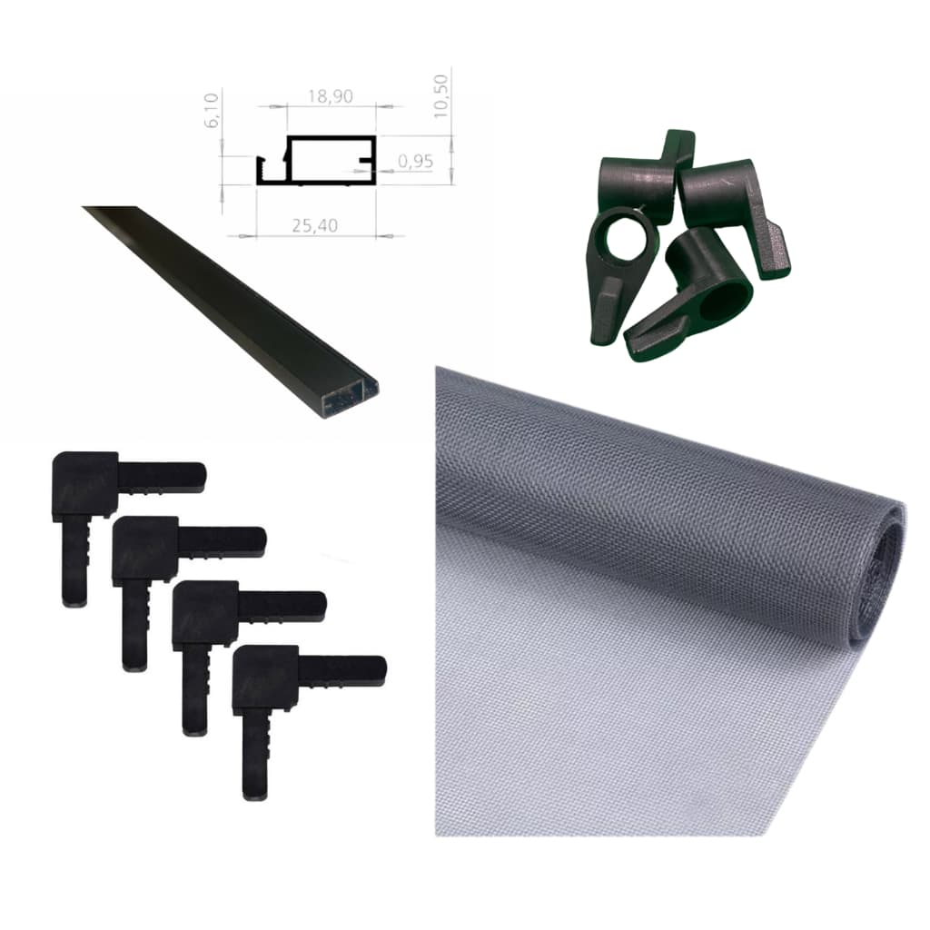 Tela Mosqueteiro Kit Para Janela Completa Metragem com perfis de Alumínio