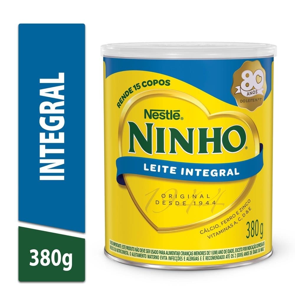 LEITE PÓ NINHO LATA INTEGRAL 380G