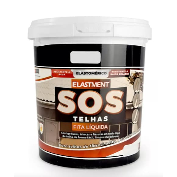 Sos Telhas Fita Líquida Furos Trincas Fissuras Drylevis 900g