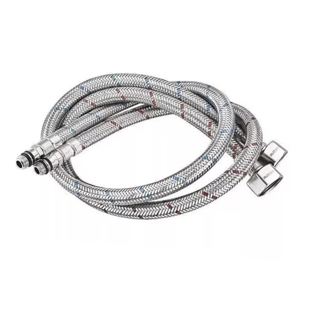 Engate Mangueira Flexível Trançado Aço Inox 60cm Quente Fria