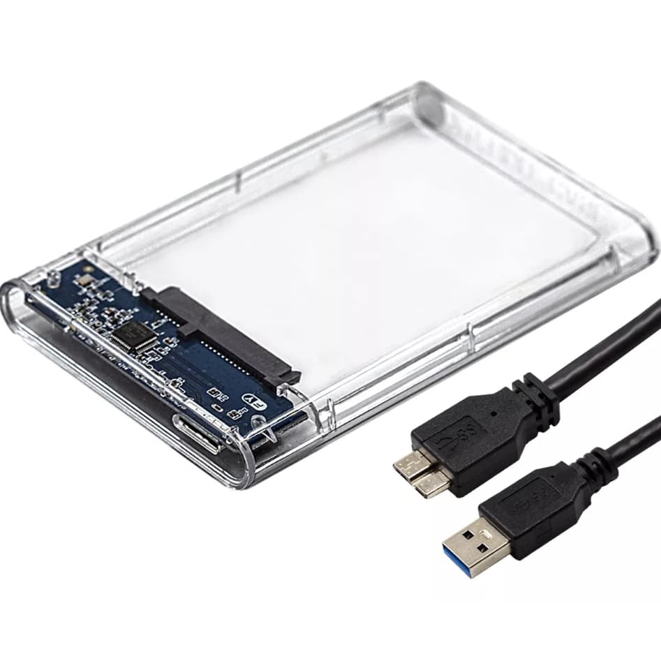 Case Gaveta para HD 2.5" Notebook SATA USB 3.0 Transparente