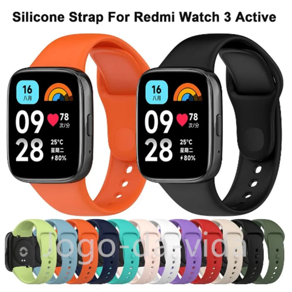 Pulseira de Silicone  Sport Para Xiaomi Redmi Watch 3 Active/watch3 lite