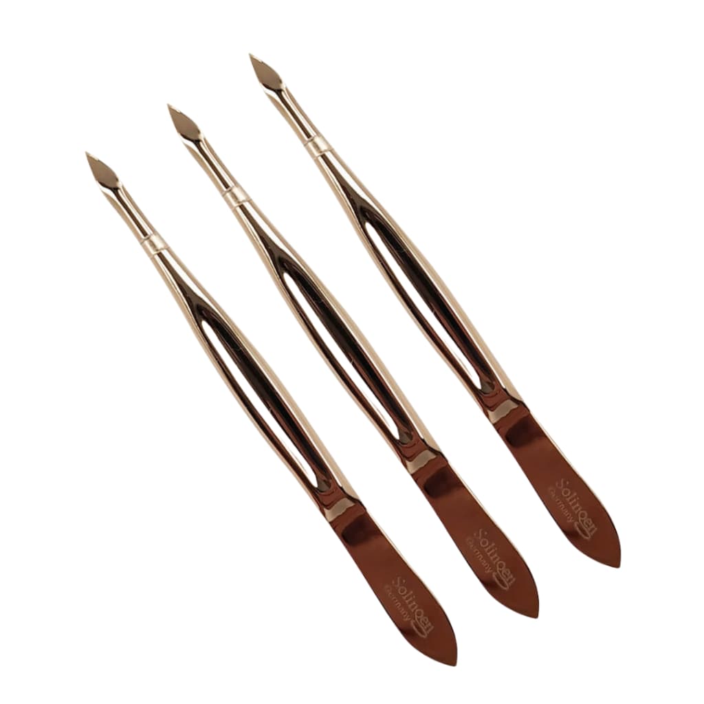 Kit 3 Pinça Solingen Ponta Triangular Design - Profissional