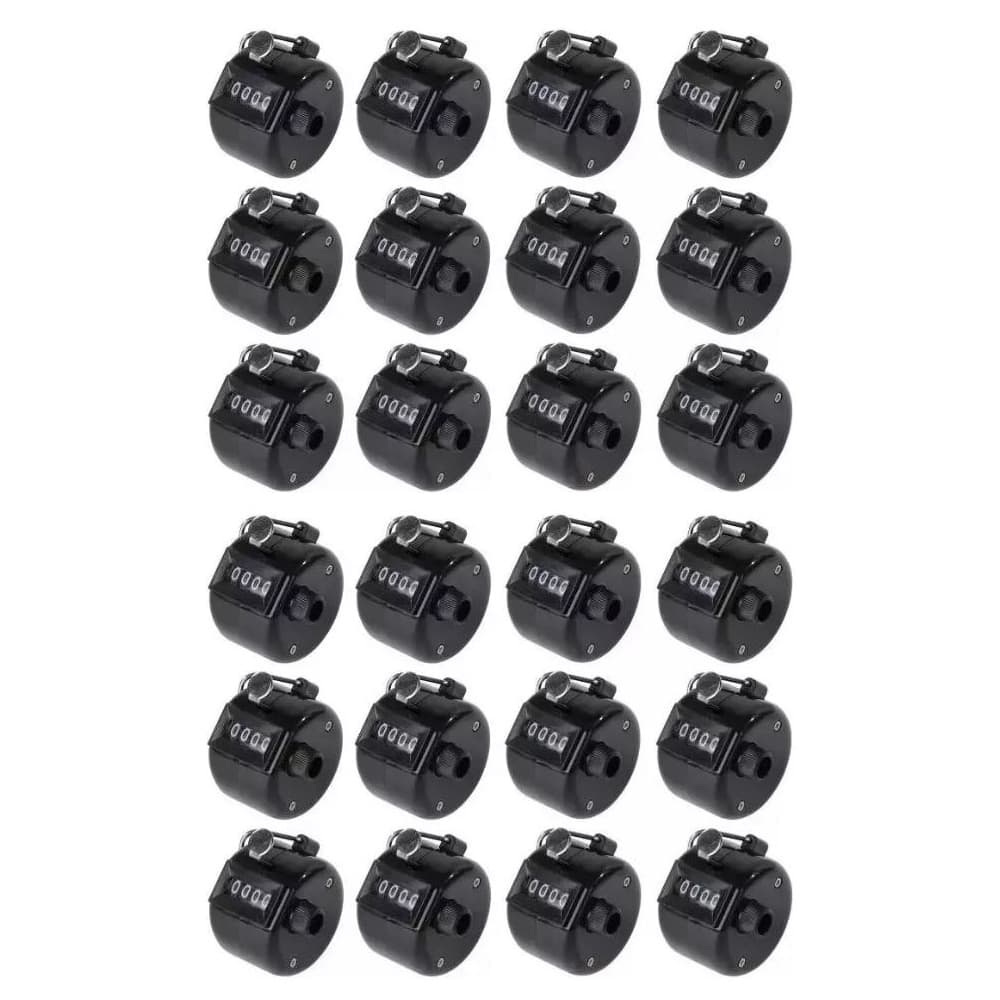 KIT 24 CONTADOR MANUAL 4 DIGITOS FLUXO DE PESSOAS CANTO DE PASSAROS