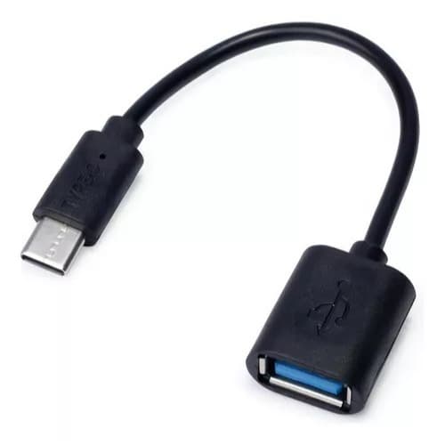 Cabo OTG Tipo C Para Celular USB Adaptador Pendrive Mouse Teclado Android