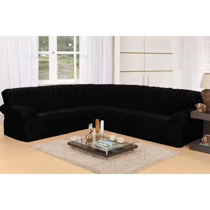 Capa de sofá de canto para 5-6 lugares Elasticada em TECIDO ULTRA RESISTENTE