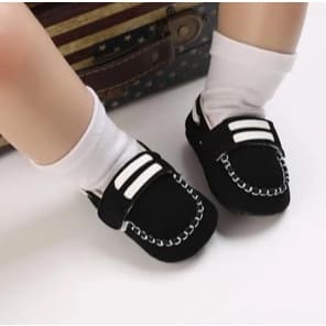 Sapato Mocassim Masculino/Feminino Clássico De Tecido Antiderrapante Para Primeiros Passos