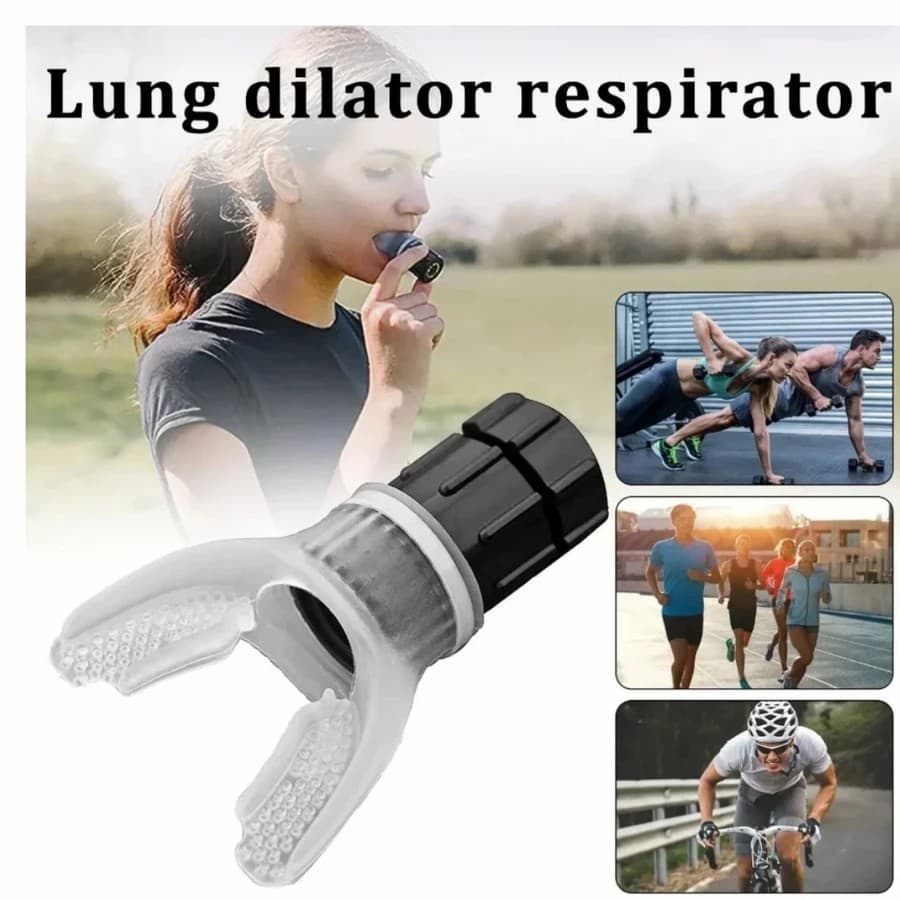 Equipamento de exercício respiratório Treinador de respiração de exalação ao ar livre
