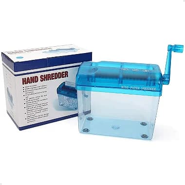 Fragmentadora Triturador Picador de Papel Manual Portátil Lorben