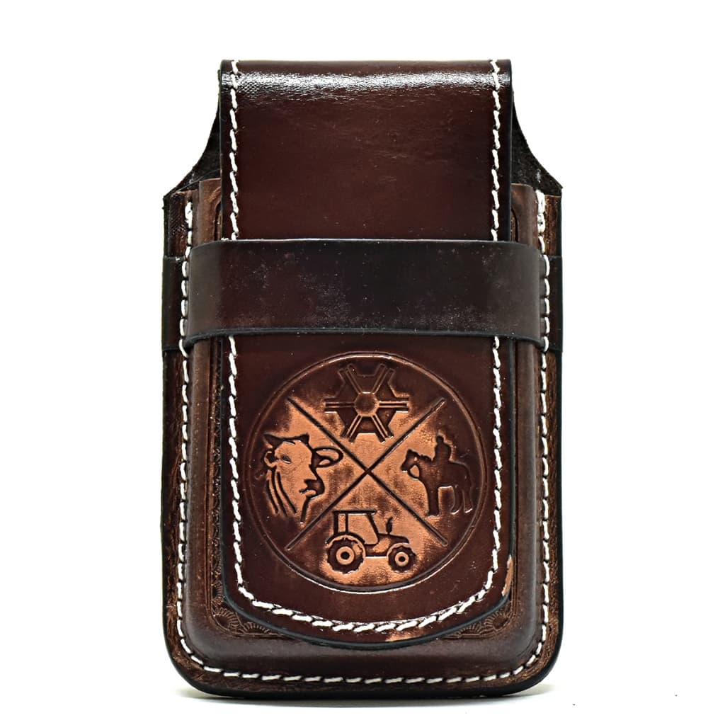Bainha Porta Celular Rústica Universal Em Couro Atrevidu's