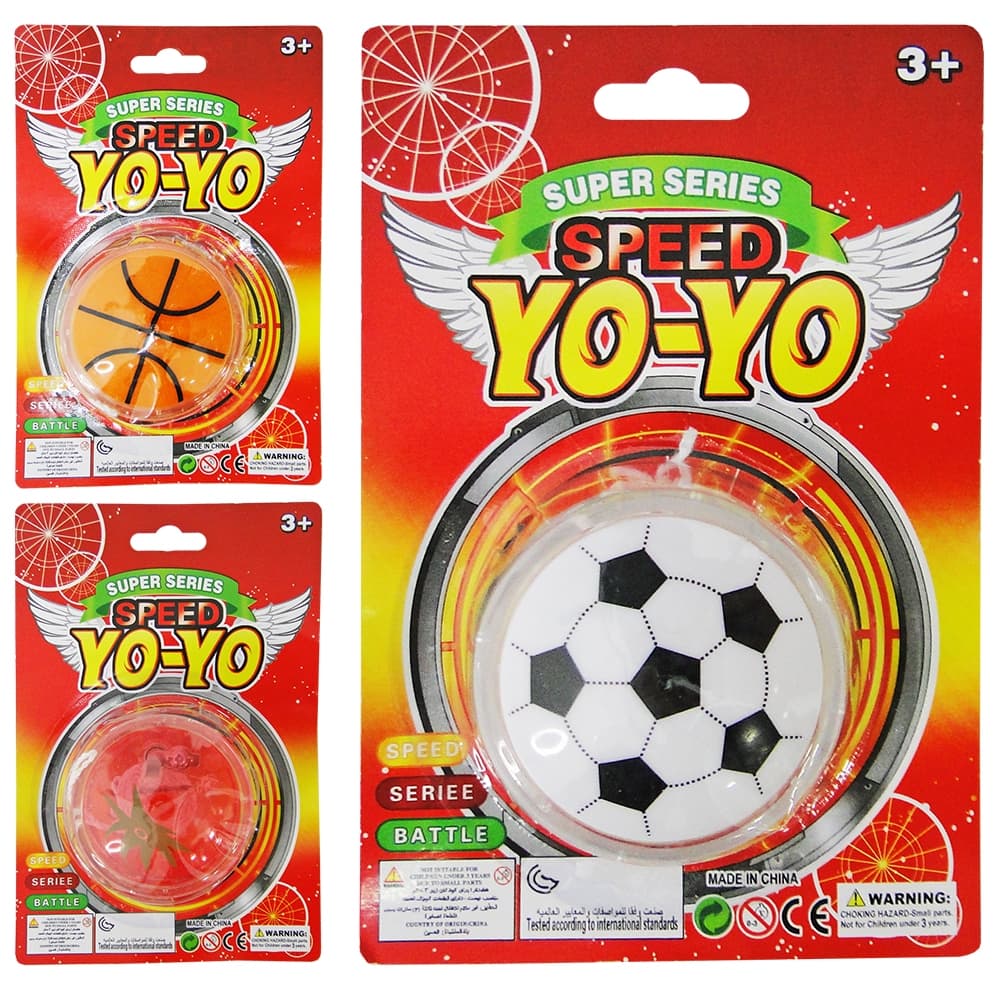 IOIO (YOYO) COM LUZ DE PLASTICO A BATERIA 5,5CM DE Ø