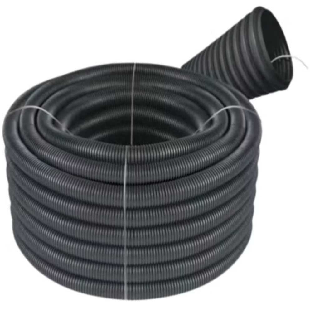 Conduíte Corrugado Preto 3/4 25mm Eletroduto Rolo Com 50M Mangueira Reforçada