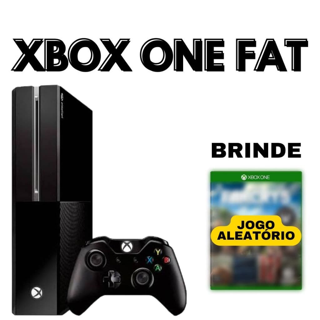 Xbox One Video Game Console Completo 500GB + Jogo De Brinde + Nota fiscal  + Cabos