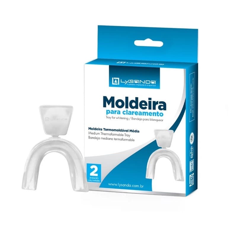 Par de Moldeira Termomoldável para Clareamento - Lysanda
