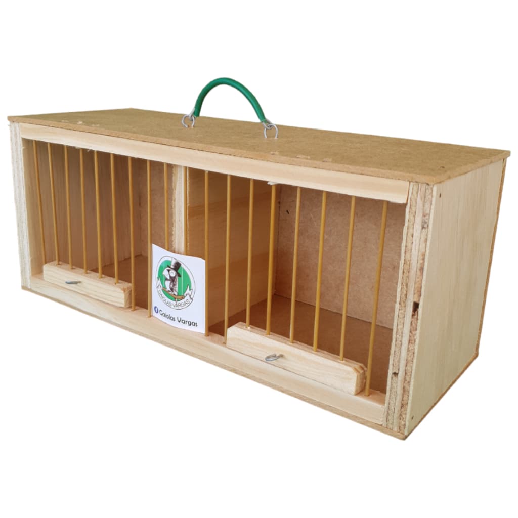 TRANSPORTE DUPLO PARA PÁSSAROS - Canário, Coleiro, Etc