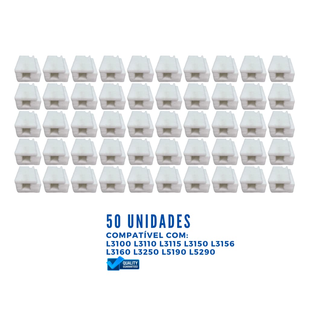 Kit Feltro Absolver Almofada Esponja para Epson L3100 L3110 L3115 L3150 L3250 L5190 L5290