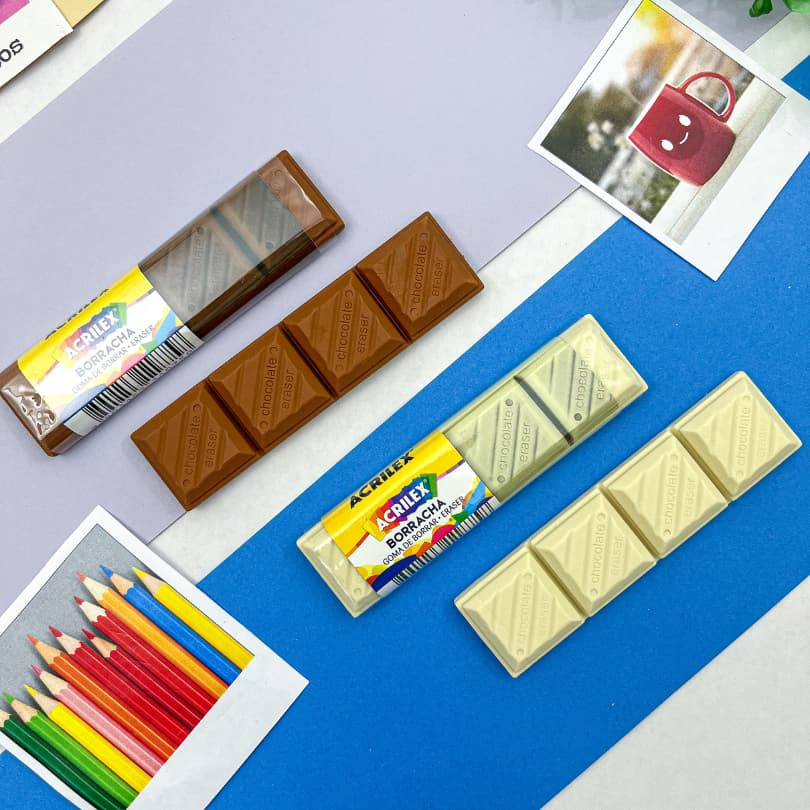 Borracha Escolar em Formato de Chocolate - Acrilex