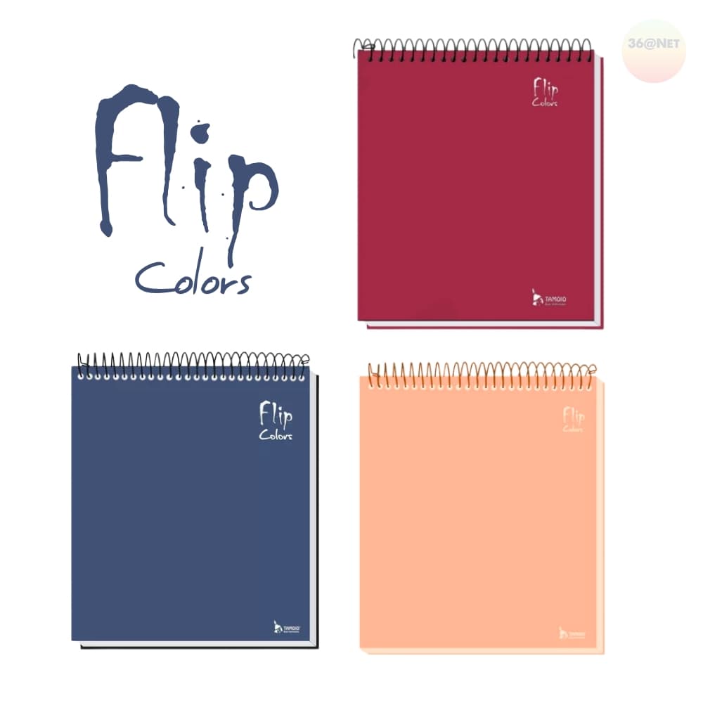 CADERNO FLIP COLORS UNIVERSITÁRIO 10 MATÉRIAS TAMOIO
