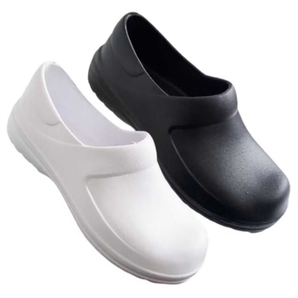 SAPATO PROFISSIONAL FECHADO EVA ENFERMAGEM ESTÁGIO COZINHA BARES LANCHONETE BABUCHA UNISSEX YVATE