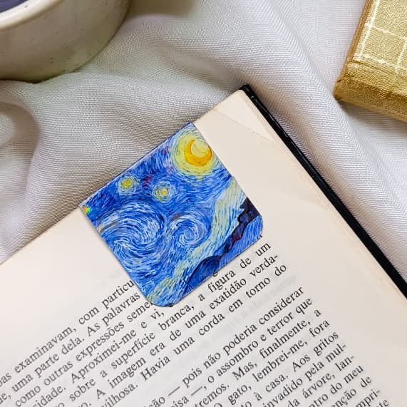 Marca pagina magnético com 5 unidades • Arte | Van Gogh, Monet, Picasso, Frida Kahlo - ARTESANAL