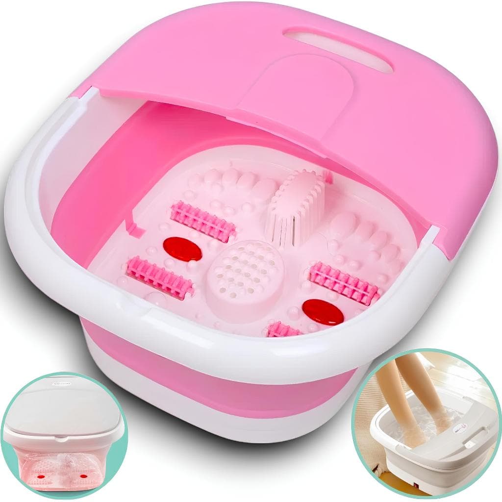 Massageador elétrico portátil do pé, Manicure Dobrável imersão balde bacia, Dobrável Pedicure Spa Bath, Venda quente