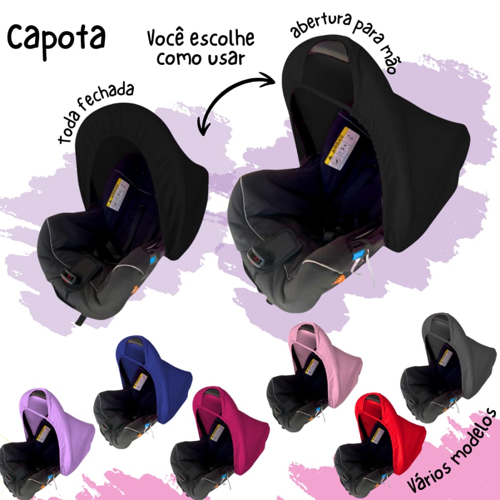 Capota Bebê Conforto Elástico Protetor Solar 60 Cm X 1m Tamanho Universal Galzerano Burigotto Cosco