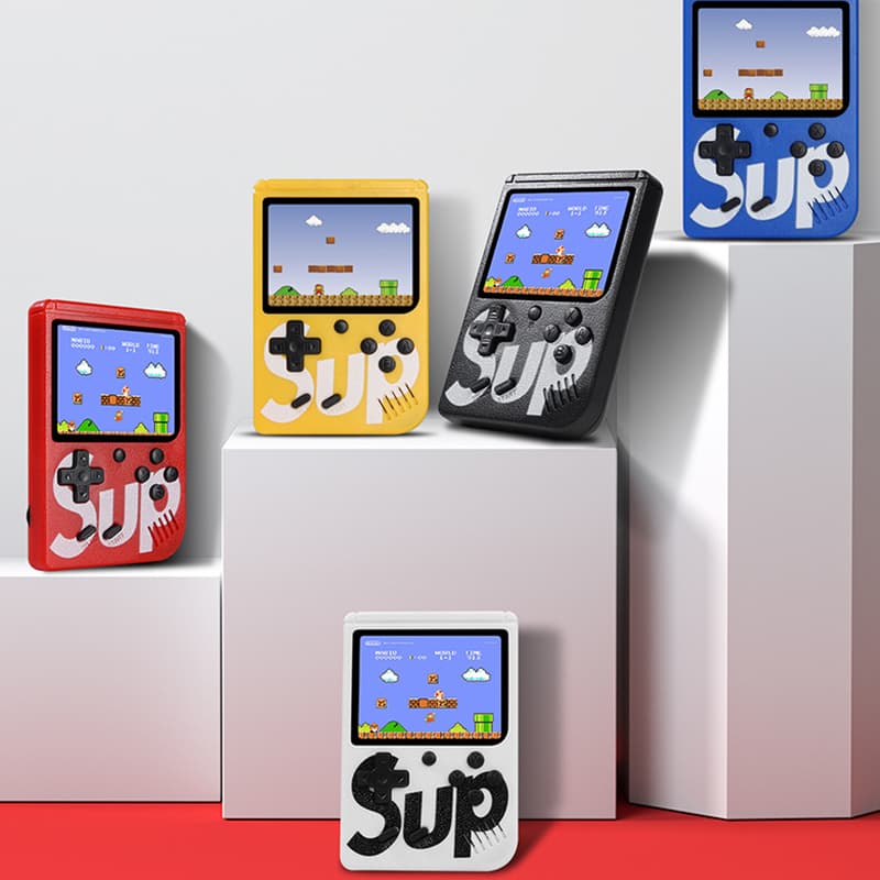Mini 400 jogos Nintendo, vídeo portátil, jogos clássicos retro, com controle para 2 pessoas