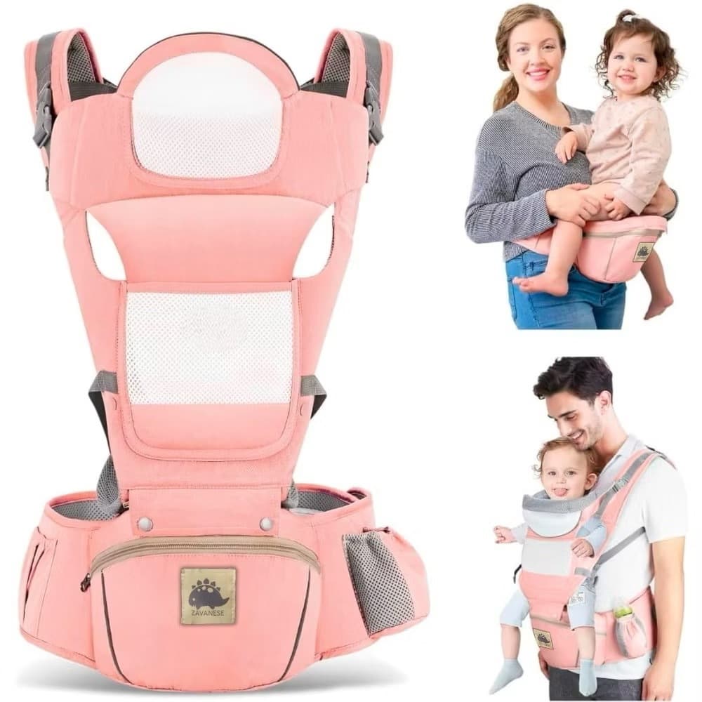 Canguru Para Bebê 0-3 Anos Ergonômico 3 Em 1 Estilo Canguru Frontal Infantil Hipseat
