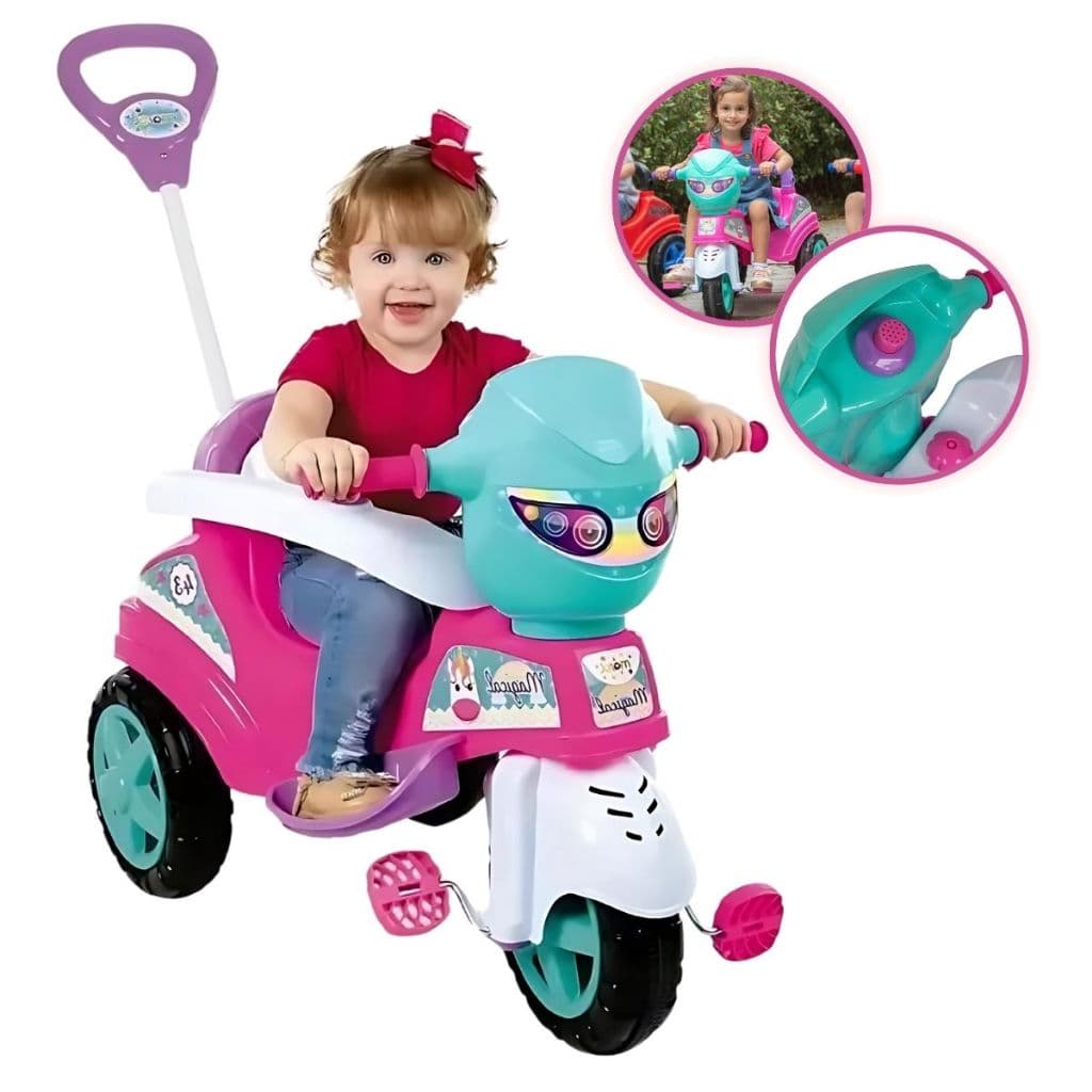 Andador Triciclo Baby City Maral Rosa