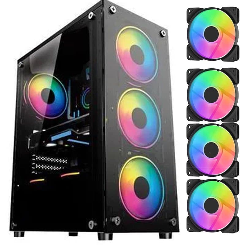 Gabinete Gamer Hayom GB1749, 4 Fans RGB, Vidro Temperado, Preto