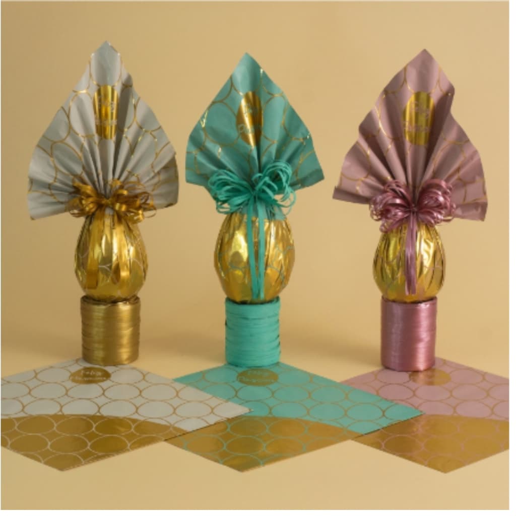 Saco 02 Bocas para ovo de páscoa (500G ATÉ 750G )45cm x 45cm 25unidades.