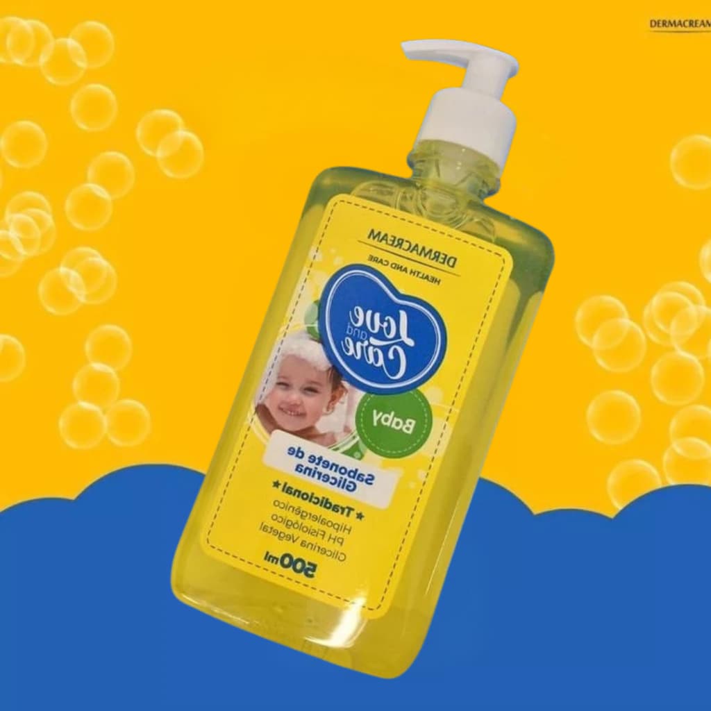 Sabonete Baby Líquido Love and Care Glicerina Dermacream 500ml