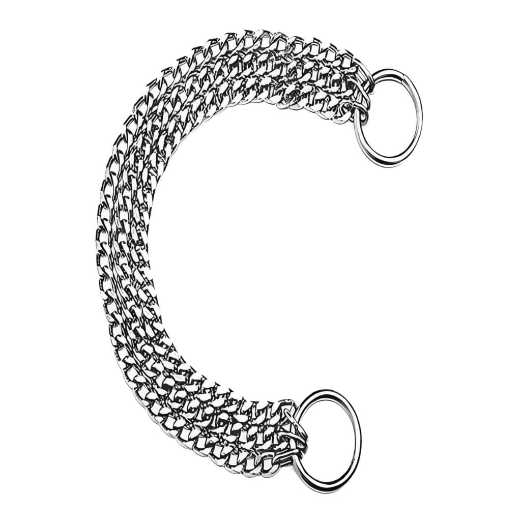 Enforcador Duplo e Triplo elo chato para cães filhotes | Feito em Aço