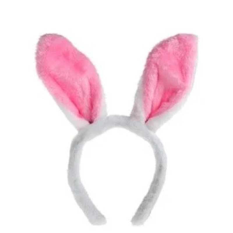 Arco para carnaval. Tiara, coelho branco. Arco de fantasia coelho branco