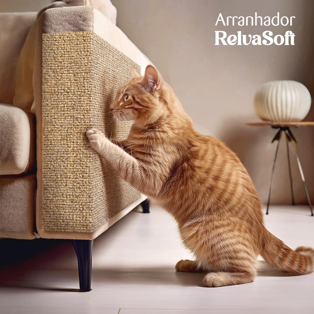 Arranhador Adesivo Premium:  Sofá, Cama e Móveis Para Gato - Protetor Pet