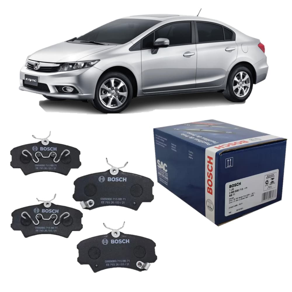 Pastilha De Freio Honda Civic 2001 2002 2003 2004 2005 2006