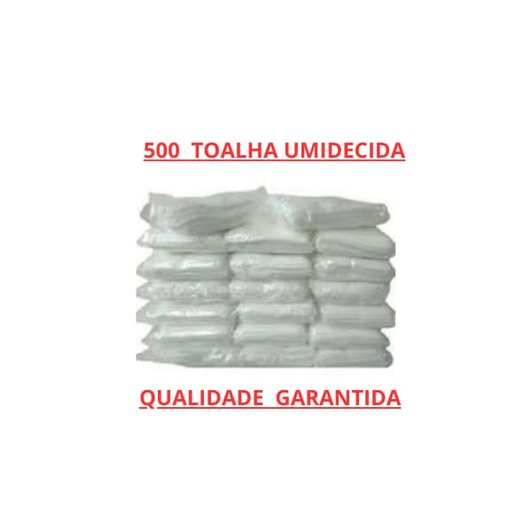 TOALHA UMEDECIDO TOALHINHAS  500  UNIDADES  OTIMA QUALIDADE