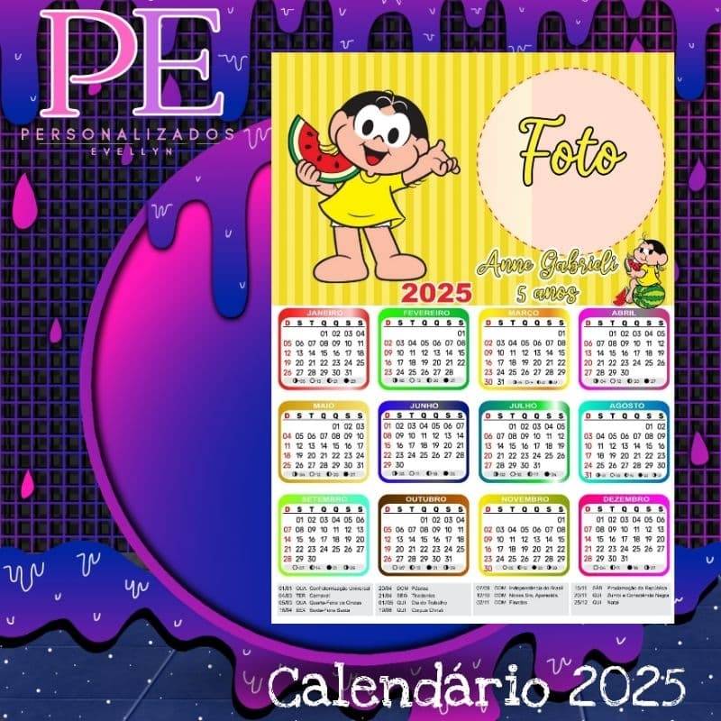 Calendários Personalizados 15 unds🗓 (Envio Rápido)🏃‍♂️‍➡️🏃‍♂️‍➡️🏃‍♂️‍➡️