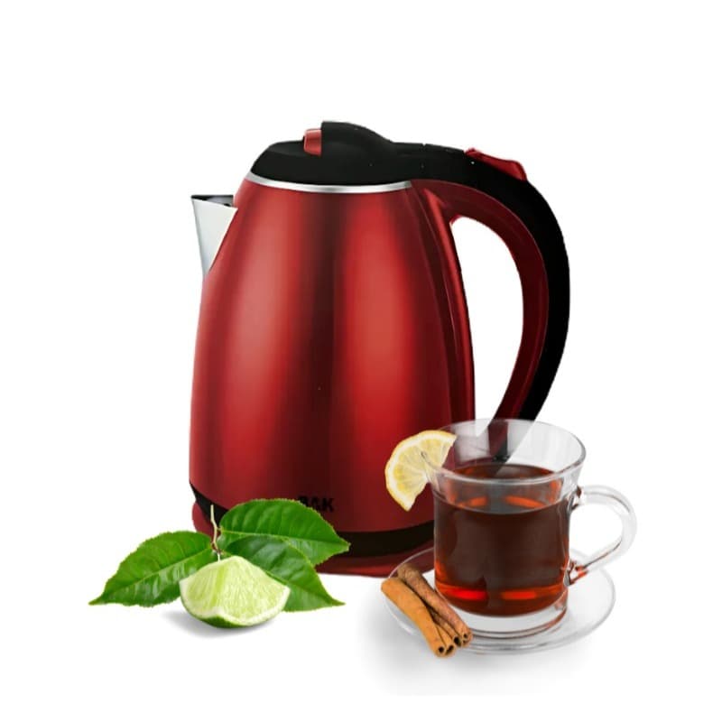 Chaleira Elétrica Bak  1,8 L Led Desliga Automatico Cor Vermelha 110V-220V