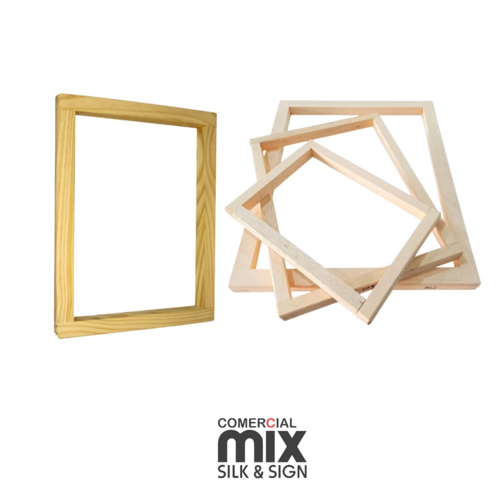 MOLDURA QUADRO MADEIRA PARA SERIGRAFIA TAMANHO EXTERNO