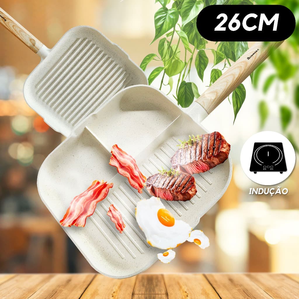 Frigideira Antiaderente de Revestimento Cerâmico 26Cm Premium A805/806