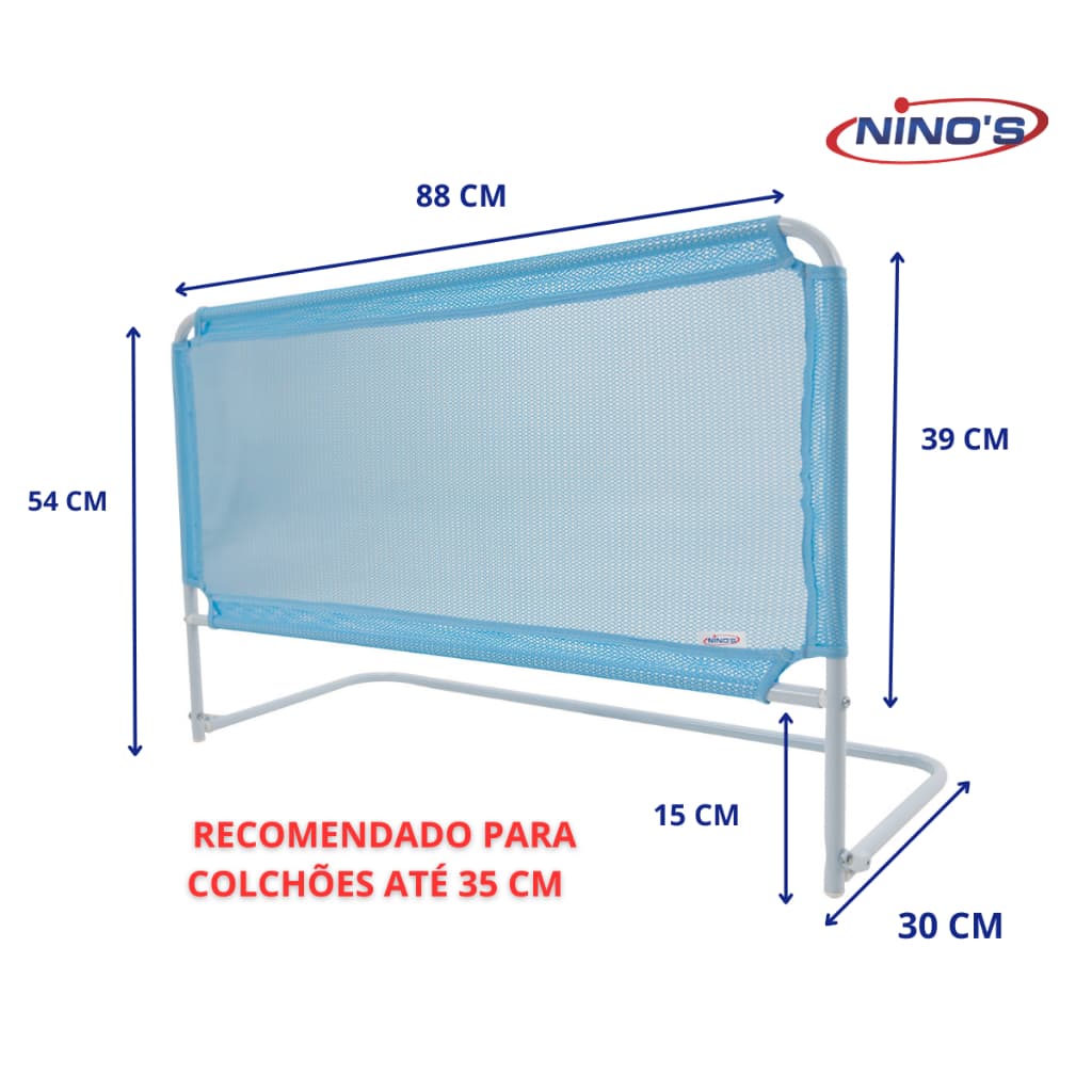 GRADE PARA CAMA BOX AZUL NINOS