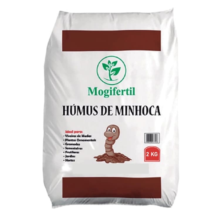 Húmus De Minhoca 2 Kg, 10kg e 20kg Mogifertil Fertilizante Orgânico p/ Plantas, Hortas e Jardins.